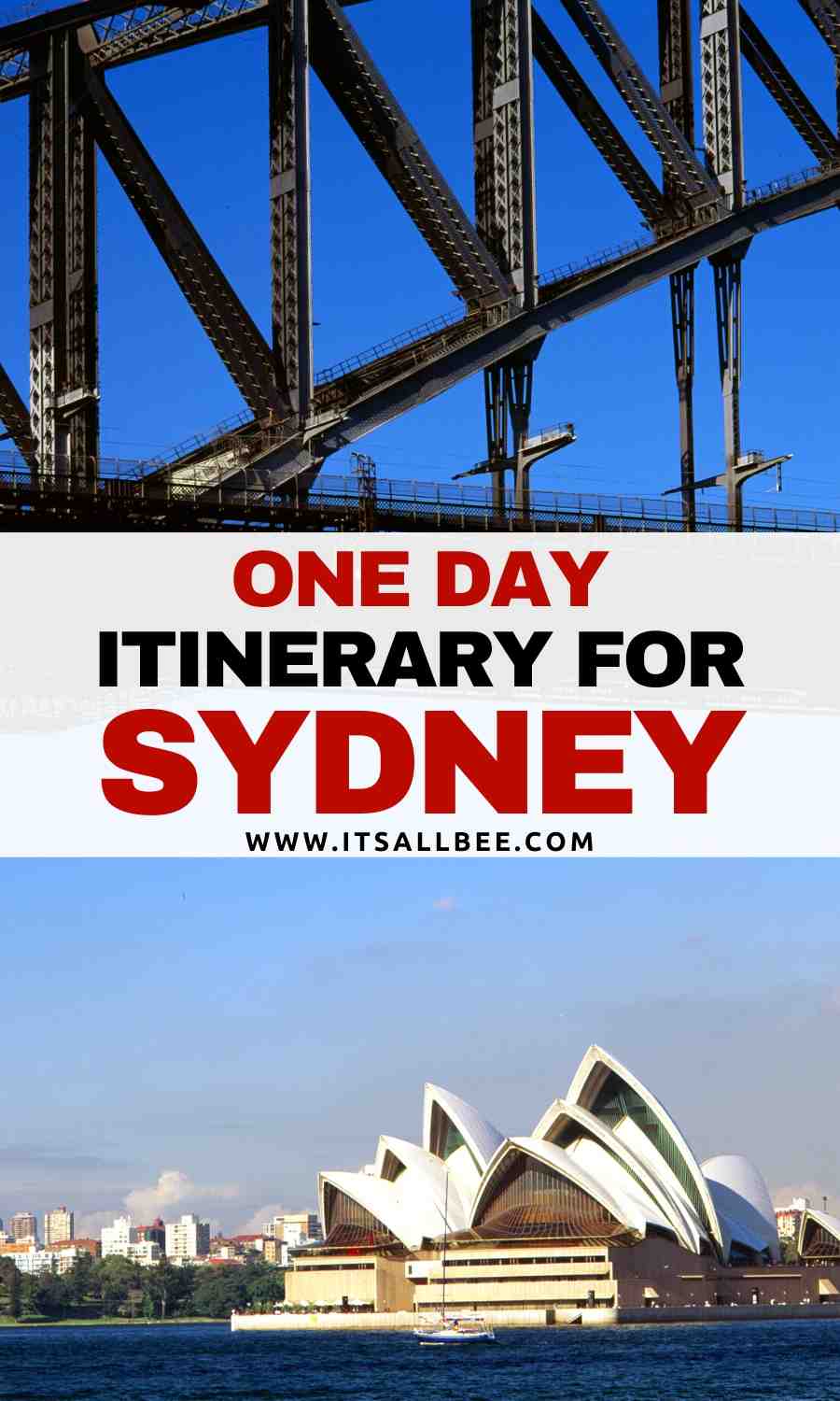 how to spend one day in Sydney australia itinerary