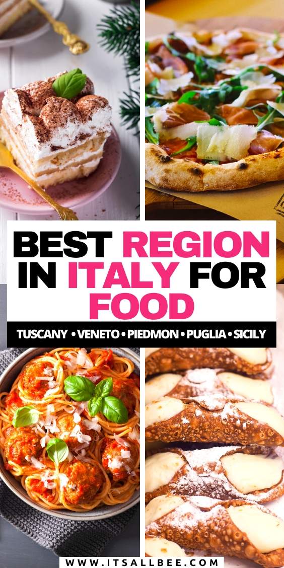 best region in italy for food