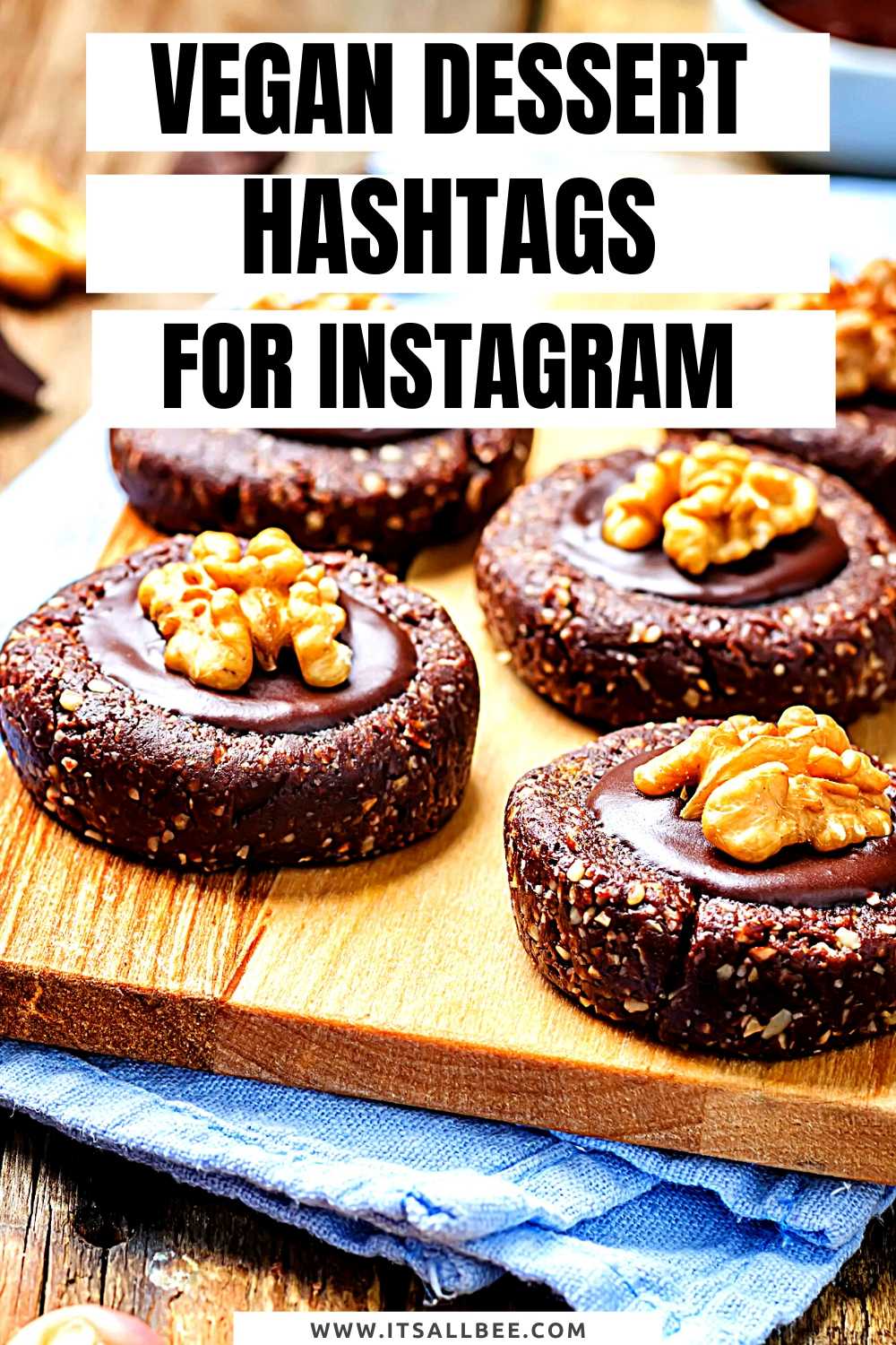 vegan dessert hashtags