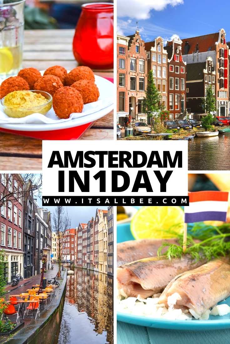 | Amsterdam one day itinerary | Amsterdam On A Budget | Amsterdam What To Do | Amsterdam Travel Guide | Amsterdam Travel Things To Do In 