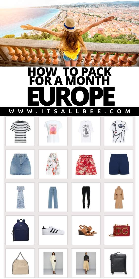 Packing for a month in Europe | Packing List For A Month In Europe