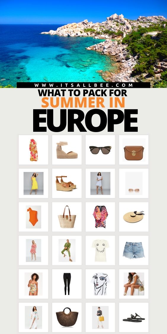 things to pack for europe summer | packing list for summer vacation | packing list for europe in summer | summer in europe packing list | european summer packing list | summer europe packing list