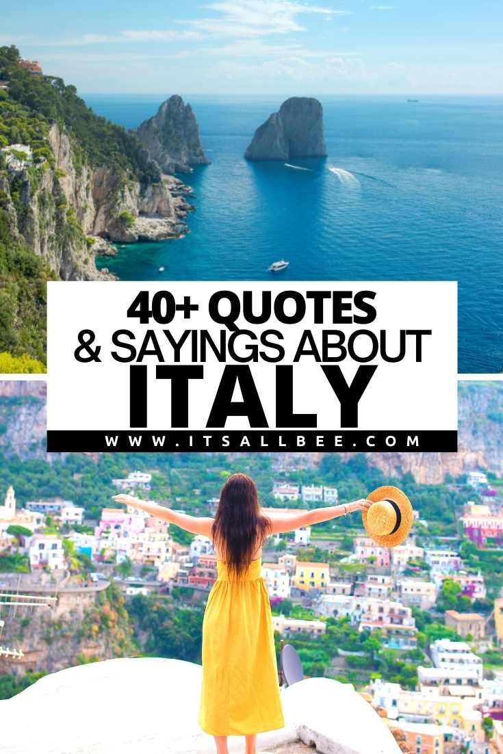 Guide to the best Instagram quotes about Italy. From Amalfi to Florence to Positano, Naples and More! Quotes About Italy | Italy Captions | Italy Travel Quotes | Travel Quotes Italy | Famous Quotes About Italy | Quotes About Italy And Love | Quotes For Italy | Italy Quotes | Funny Quotes About Italy | Quotes About Italy Travel | Italian Quotes | Venice Quotes | Siena Quotes | Verona Quotes | Famous Quotes About Florence | Quotes About Positano | Quotes About Amalfi Coast | Quotes About Naples