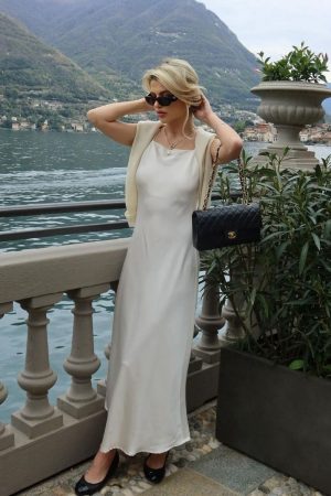 Royal Treatment Lake Como Lace Neck Top